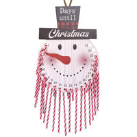 Wooden Christmas Candy Cane Countdown Decoration
