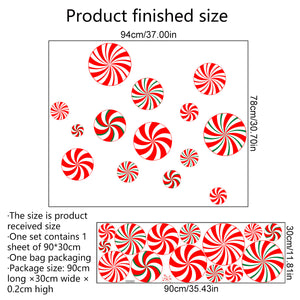 Christmas Peppermint Candy Wall Decals