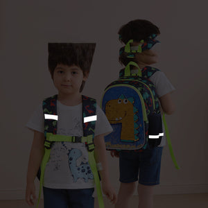 Kindergarten Schoolbag Glitter Dinosaur Backpack