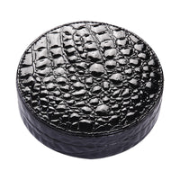 Round Leather Wood Tin Box Wine Set (4 Pc)
