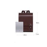 Women's Genuine Leather British College Style Computer Bag
