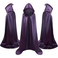 Halloween Cloak Costumes Wizard Cloak For Children Hooded Capes Mantle Black Party Decoration
