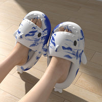 Two-color Shark Thick-soled Sandals

