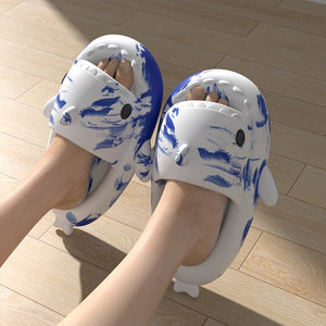 Two-color Shark Thick-soled Sandals