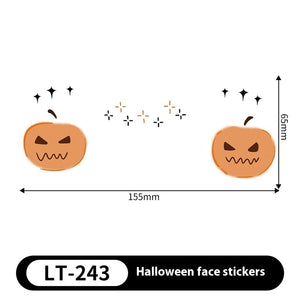 Halloween Makeup Stickers Dress Up Cute Painted