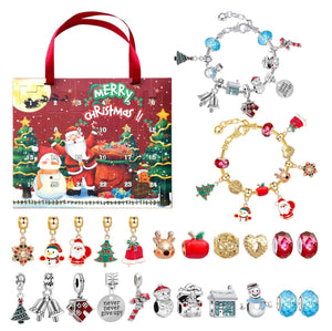 Christmas Countdown Advent Calendar Charm Bracelets