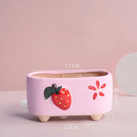 Cute Strawberry Thumb Basin