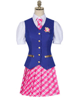 Women's Cos Princess College School Uniform Shirt Short Skirt
