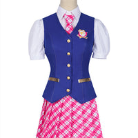 Women's Cos Princess College School Uniform Shirt Short Skirt