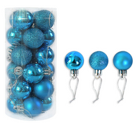 Shiny Matte Christmas Ball Ornaments (24 Pcs)
