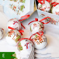 Gift Box With Christmas Ball Ornaments (14 Pcs)
