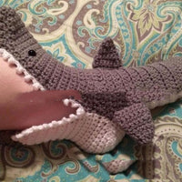 Shark Bite Wool Knitted Indoor Slippers Socks