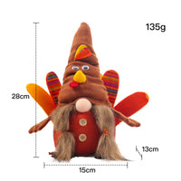 New Thanksgiving Lantern Turkey Faceless Doll Decoration
