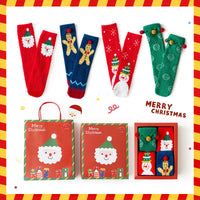 Parent-child Christmas Socks Thickened Half Velvet Gift Sets
