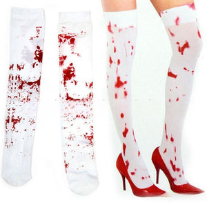 Calcetines de sangre de Halloween Calcetines de sangre de enfermera COS