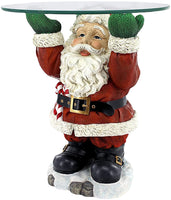 Santa Waiter Tray Sculptured Decorative Tray
