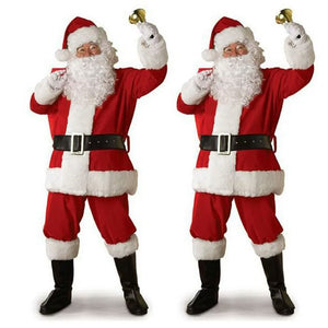 Santa Claus Golden Velvet Performance Costume