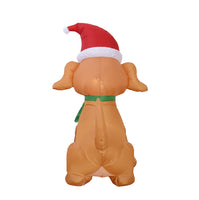 Inflatable Christmas Elf Puppy Dog Yard Decoration
