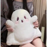 Halloween Cute Cartoon Ghost Plush Backpack