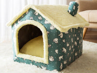 Foldable Dog House Pet Cat Bed Winter Dog Villa Sleep Kennel
