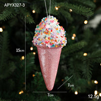 Glittered Christmas Sweets Christmas Tree Ornaments
