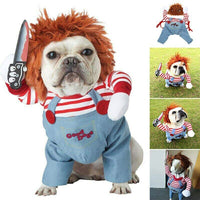 Halloween Pet Costume Pet Dog Funny Clothes Adjustable Dog Cosplay Costume Scary Costume Party Gatherings
