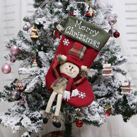 3D Plush Christmas Stocking

