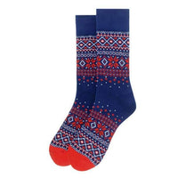 Vintage Winter Pattern Novelty Socks (Mens)