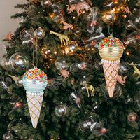 Ice Cream Cone Christmas Tree Ornaments