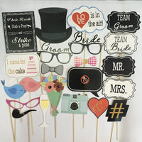 Hand Holding Wedding Funny Photography Props Paper Beard

