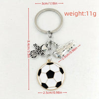 Stylish Zinc Alloy Soccer Keychain
