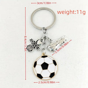 Stylish Zinc Alloy Soccer Keychain