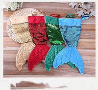 Sequined Mermaid Tail Christmas Stockings
