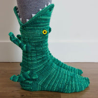 Chaussettes tricotées à la mode et créatives en forme d'animal mi-mollet