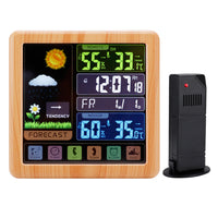 Wireless Weather Clock With Multi-function Touch Screen Keys
