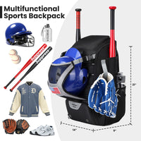 Baseball Softball Equipment Backpack
