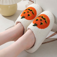 Halloween Pumpkin Jack-o-Lantern Slippers
