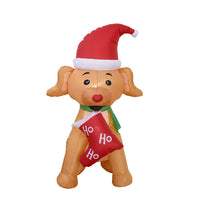 Inflatable Christmas Elf Puppy Dog Yard Decoration