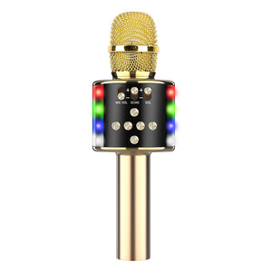 Micrófono inalámbrico Bluetooth con luz colorida