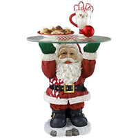 Santa Waiter Tray Sculptured Decorative Tray
