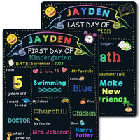 School Blackboard Back To School Sign First Day And Last Day Double-sided Message Board
