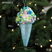 Glittered Christmas Sweets Christmas Tree Ornaments