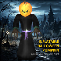 Inflatable Halloween Jack-o-lantern Ghost Outdoor Decoration
