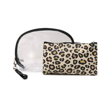 Leopard Cosmetic Bag Set (2 Pcs)