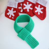 Christmas Knitted Sweater Scarf Hat For Pet Dog
