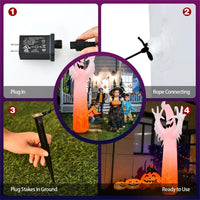 12 Feet Halloween Inflatable \Ghost Decoration
