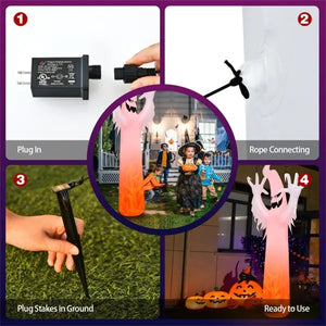 12 Feet Halloween Inflatable \Ghost Decoration