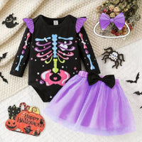 Halloween Romper & Gauze Skirt Set (Baby/Toddler)