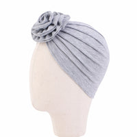 Baby Solid Color Photography Fashion Pan Flower Bandana Hat
