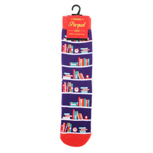 Book Shelves Stack of Books Novelty Socks
